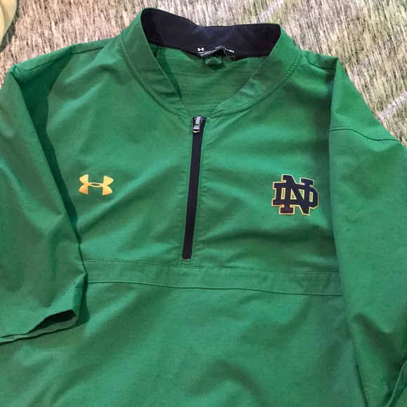 notre dame under armour cage jacket